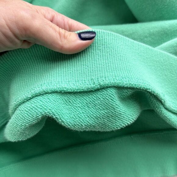 Vineyard Vines Mens M Shep Quarter Zip Sweatshirt Green Blue Preppy‎ Logo Shirt - Picture 5 of 12